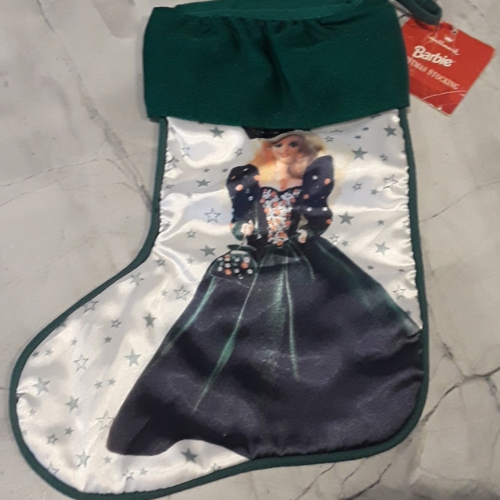 Hallmark Barbie Vintage Christmas Stocking